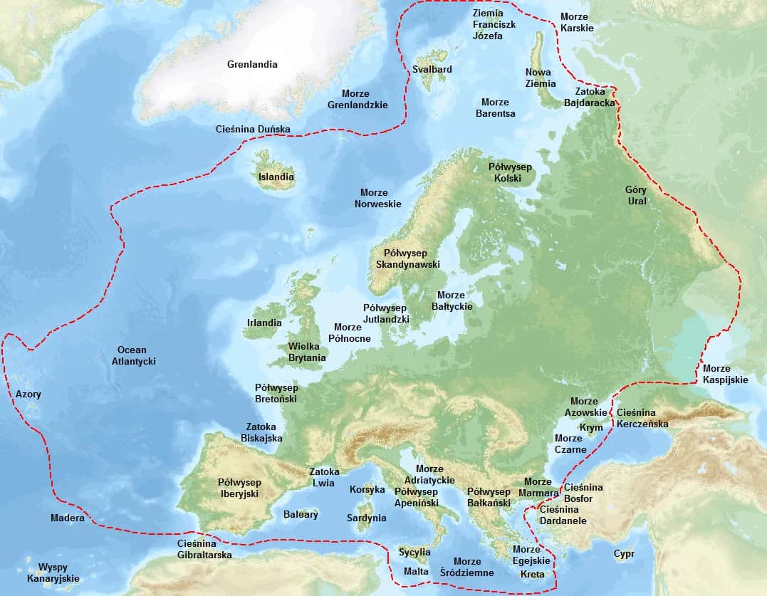 Granica Europy z Azją: dokładny przebieg przez 5 kluczowych obszarów