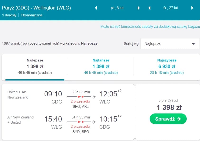Ile kosztuje lot do Nowej Zelandii i jak znaleźć najlepsze oferty