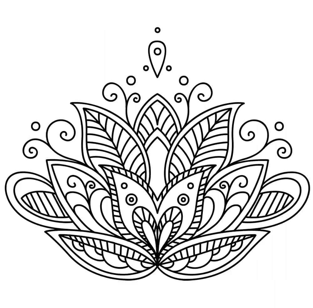 Kwiat lotosu jako mandala, rysunek czy tatuaż? Co wybierzesz Ty?