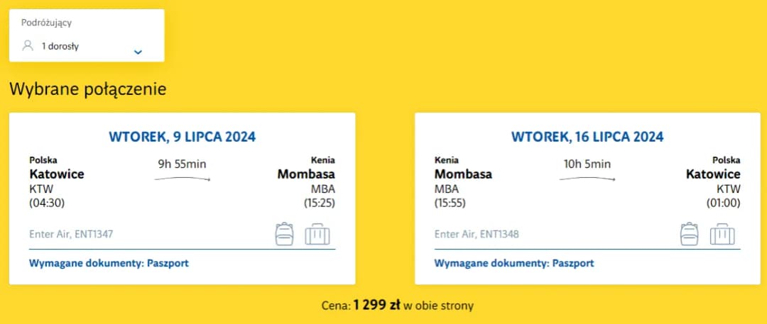 Ile trwa lot do Kenii z Katowic: wszystko o czasie podróży do Afryki